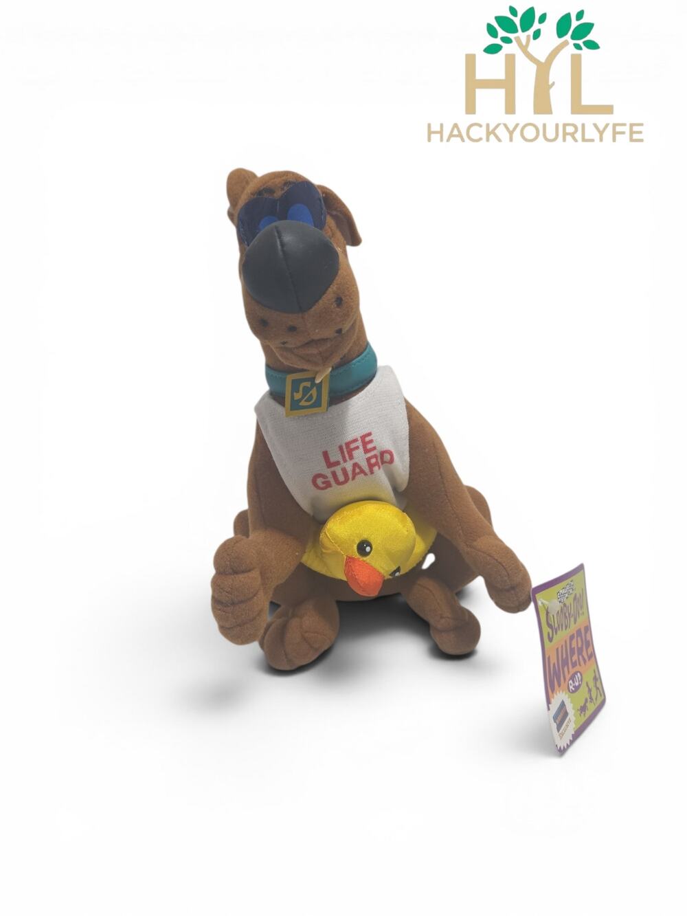 Vintage 2000 Scooby Doo Lifeguard 9 Inch Plush Blockbuster Video Exclusive New
